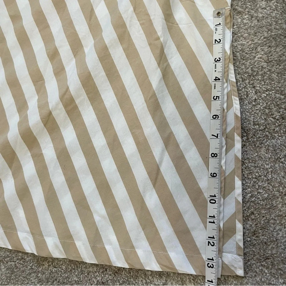 Gap Stripe MIDI Tank Dress Cotton Size Small Khaki White Summer Vacation Coastal - Picture 9 of 12